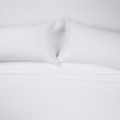 Imagen 1 del producto Juego De Sábanas Algodón 300 Hilos Lisa Blanca