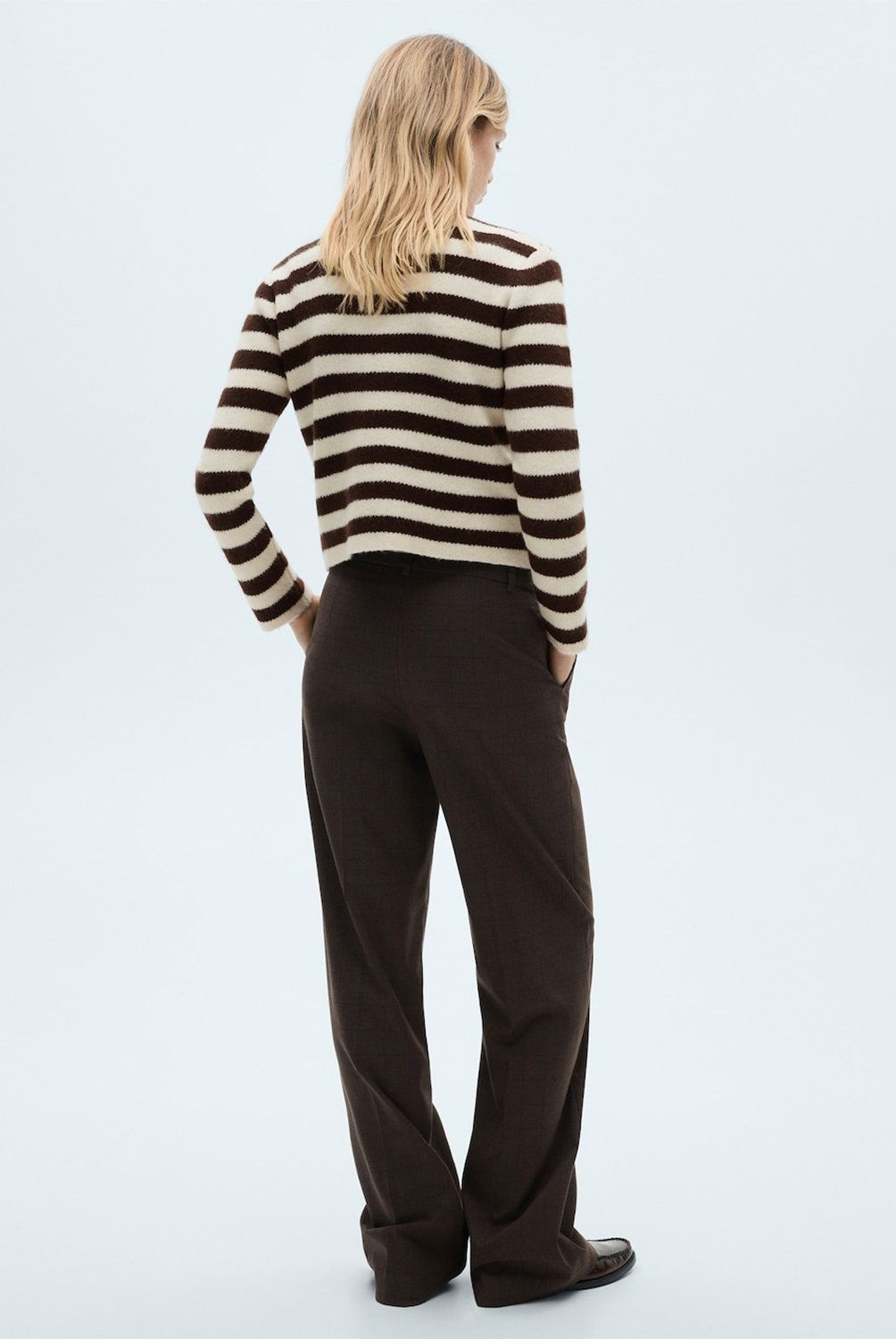 MANGO - Cárdigan Rayas Botones Mujer Mango