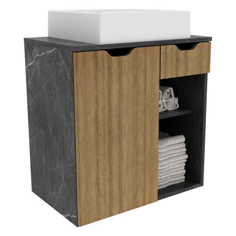 Mueble De Baño Aereo 1 Cajones 1 Puerta Tecnomobil