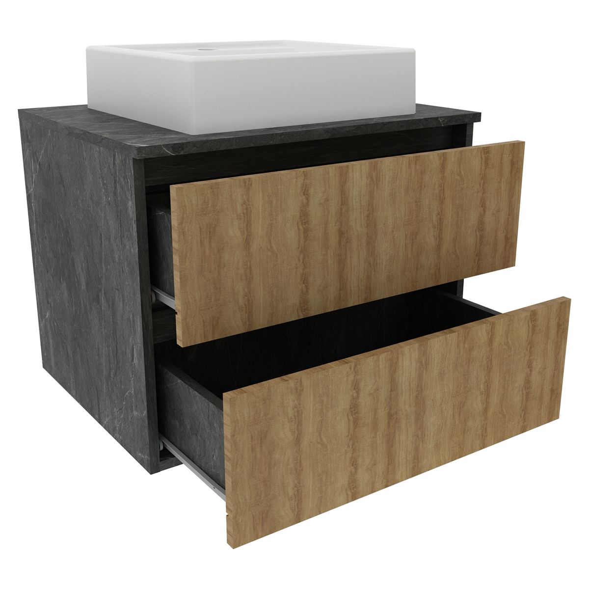TECNOMOBILI - Mueble De Baño Aereo 2 Cajones Tecnomobil