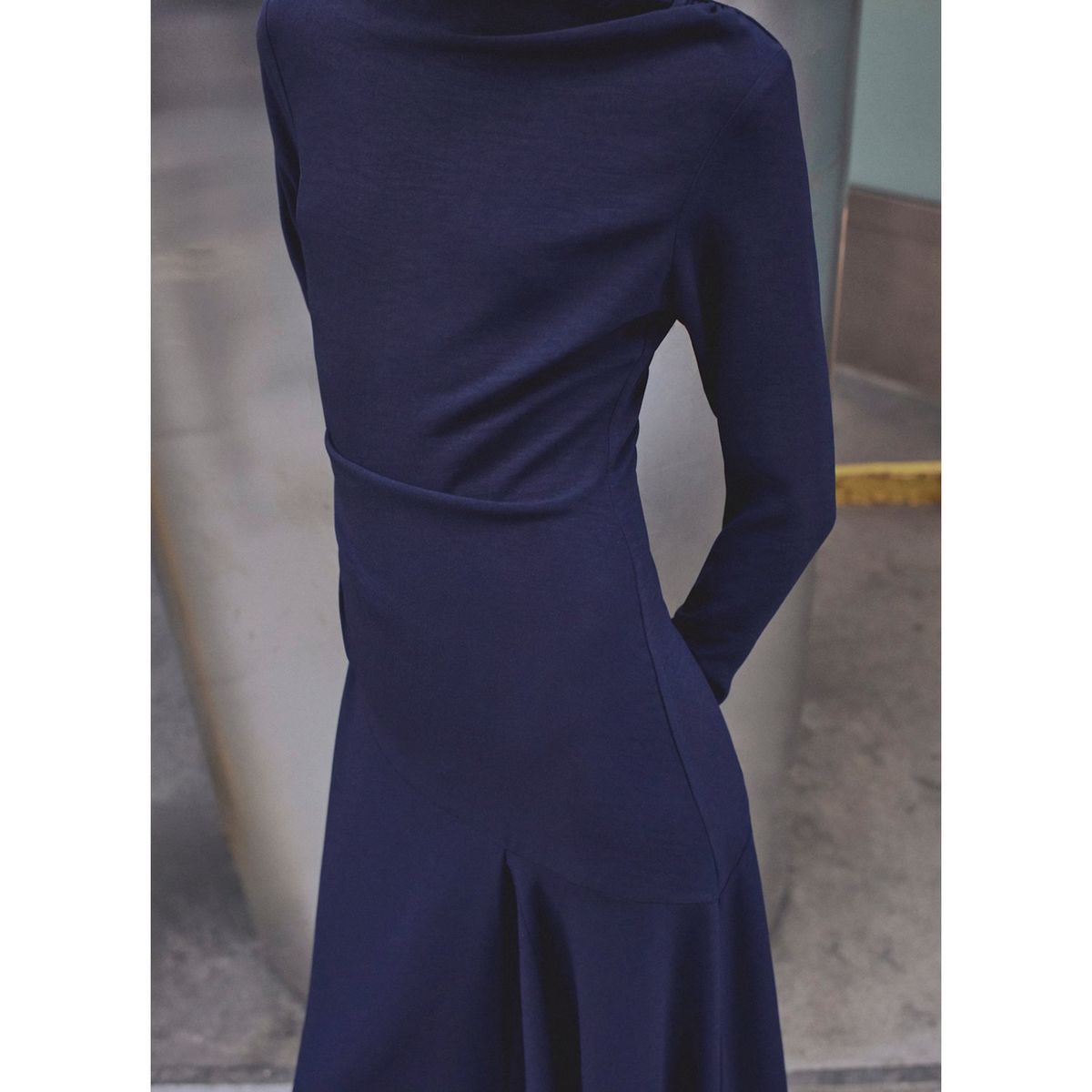 MANGO - Vestido Asimétrico Fruncido Mujer Mango