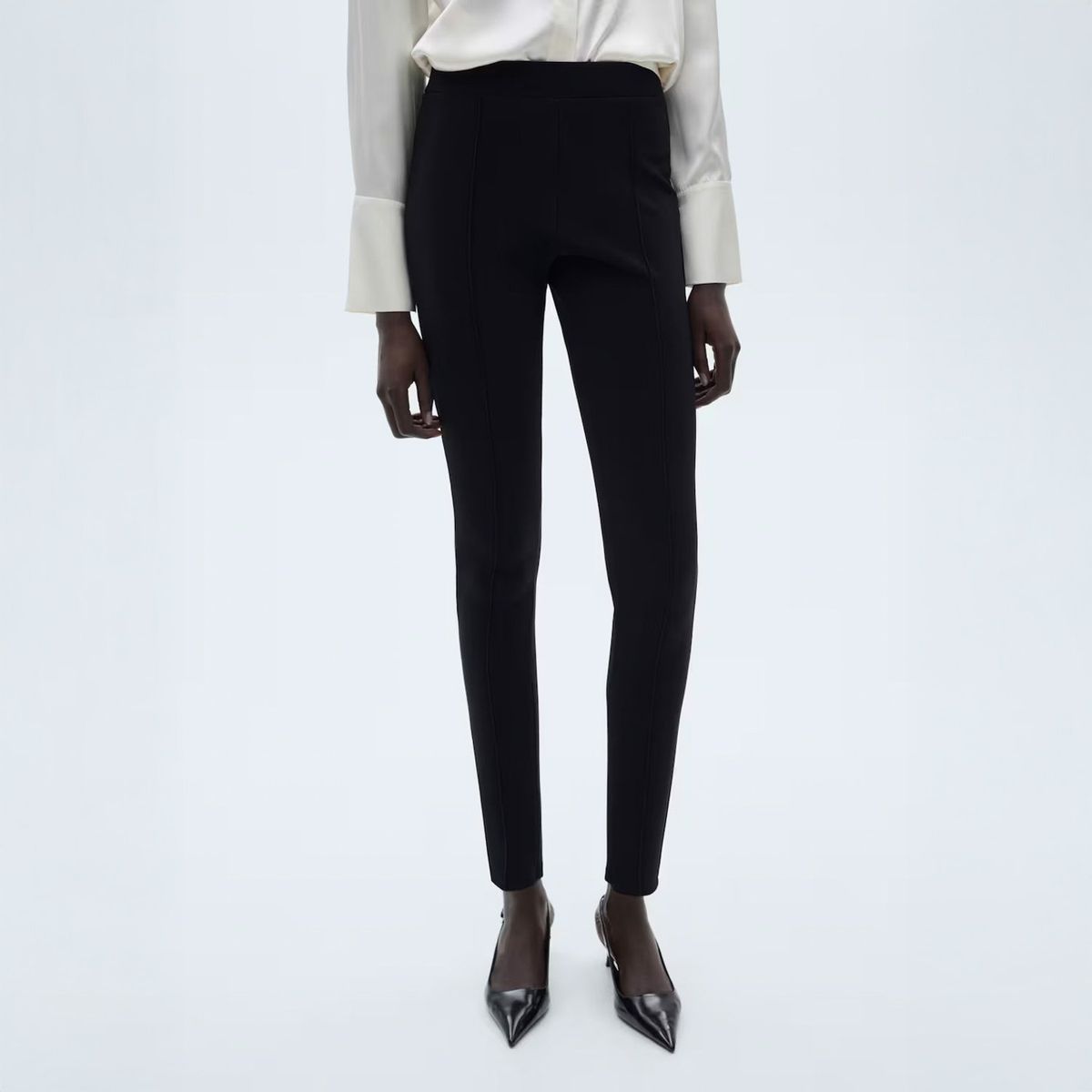 MANGO - Jeans Wideleg Tiro Medio Mujer Mango