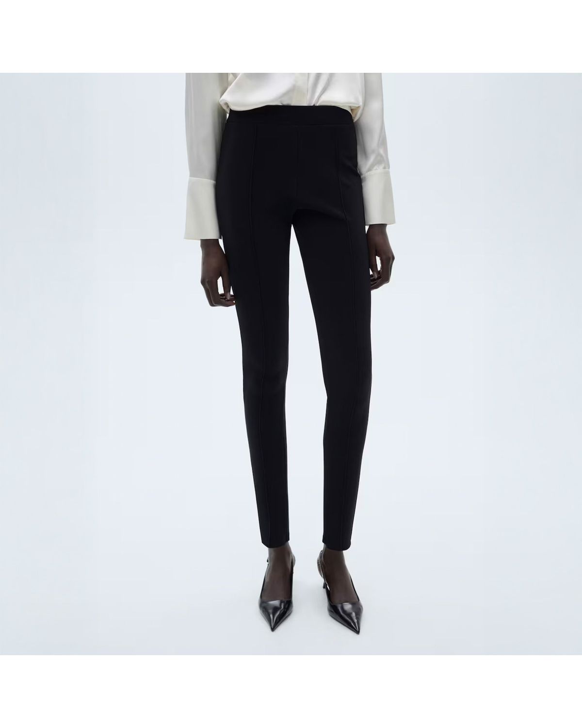 MANGO Jeans Wideleg Tiro Medio Mujer Mango