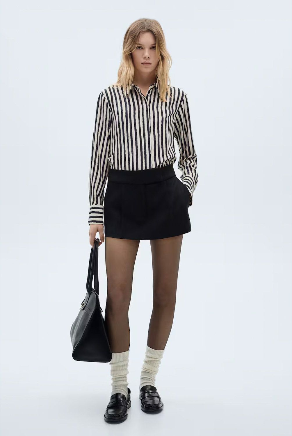MANGO - Blusa Fluida Rayas Mujer Mango