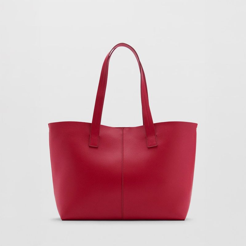 MANGO - Cartera Shopper Doble Asa Mujer Mango