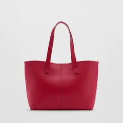 MANGO - Cartera Shopper Doble Asa Mujer