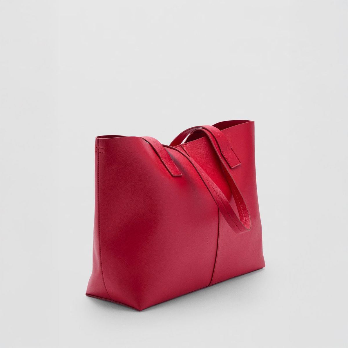 MANGO - Cartera Shopper Doble Asa Mujer Mango