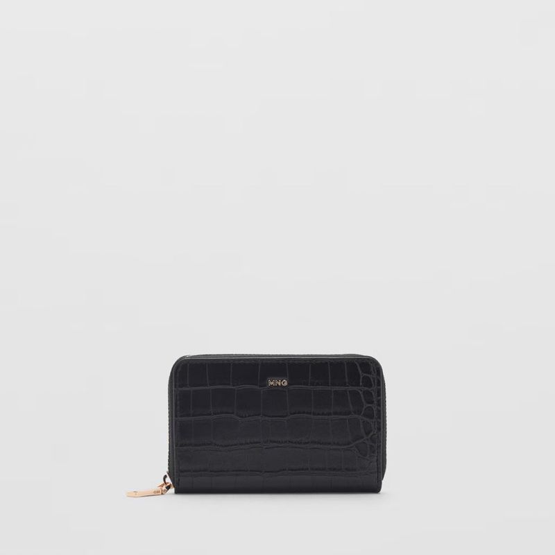 MANGO - Billetera Efecto Piel Coco Mujer Mango
