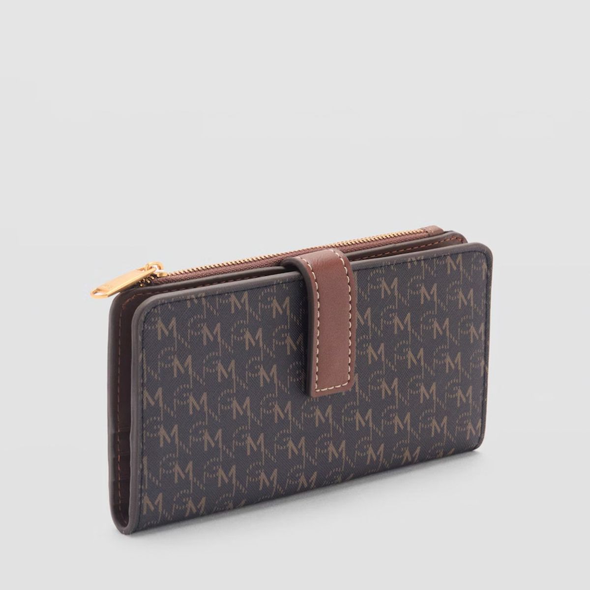 MANGO - Billetera Estampado Logo Mujer Mango