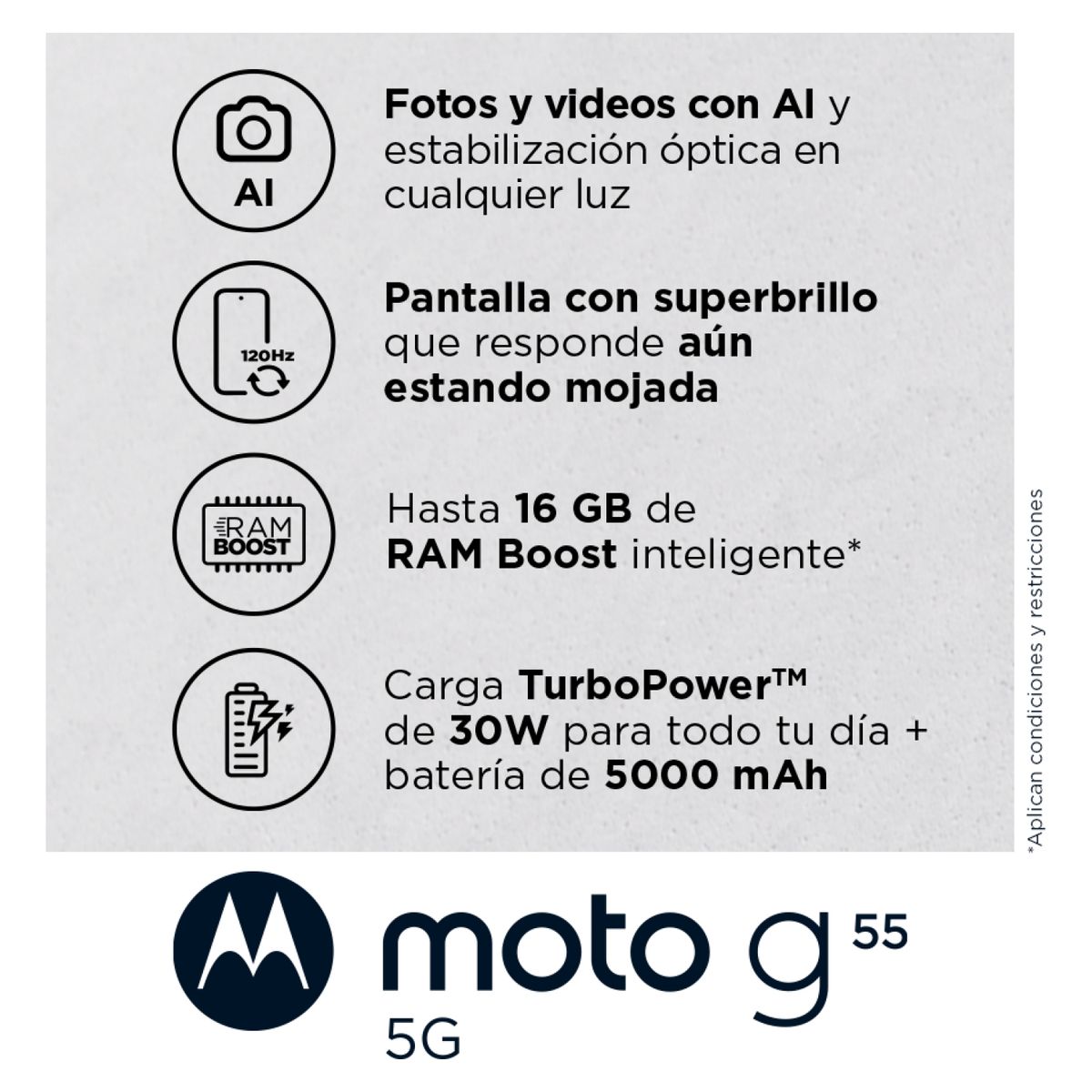 MOTOROLA - Celular Motorola Moto g55 5G 256GB
