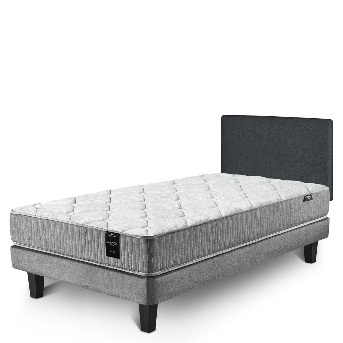 CANNON - Cama Europea Calm 1.5 Plazas + Respaldo Cannon