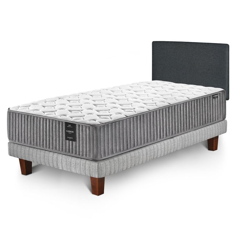 Cama Europea SilenCama Europea 1.5 Plazas + Respaldo