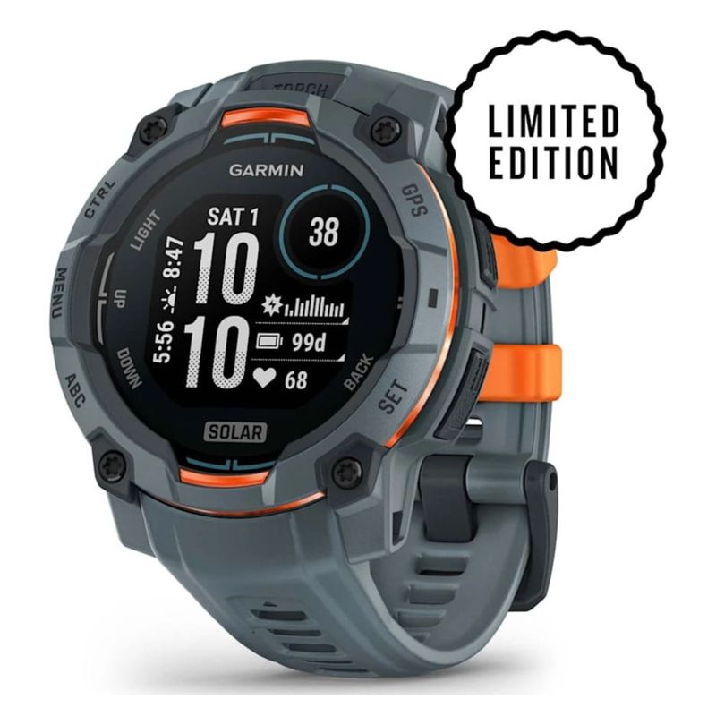 GARMIN - Smartwatch Garmin Instinct3 45 mm Solar Gris