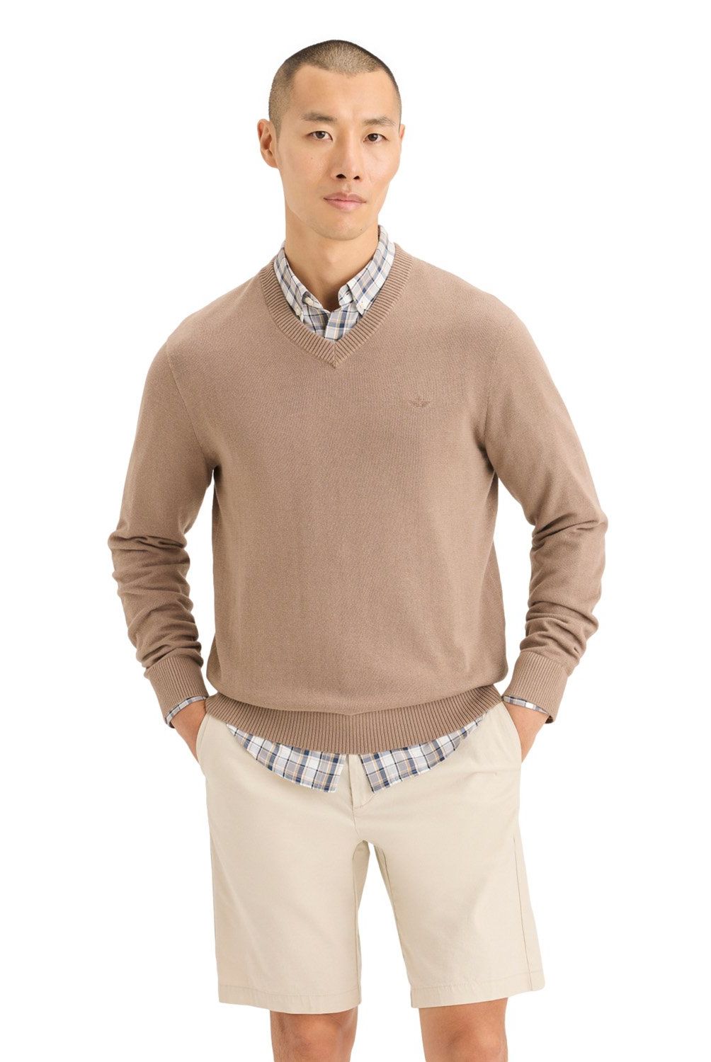 DOCKERS - Sweater Cuello V Casual Hombre Dockers