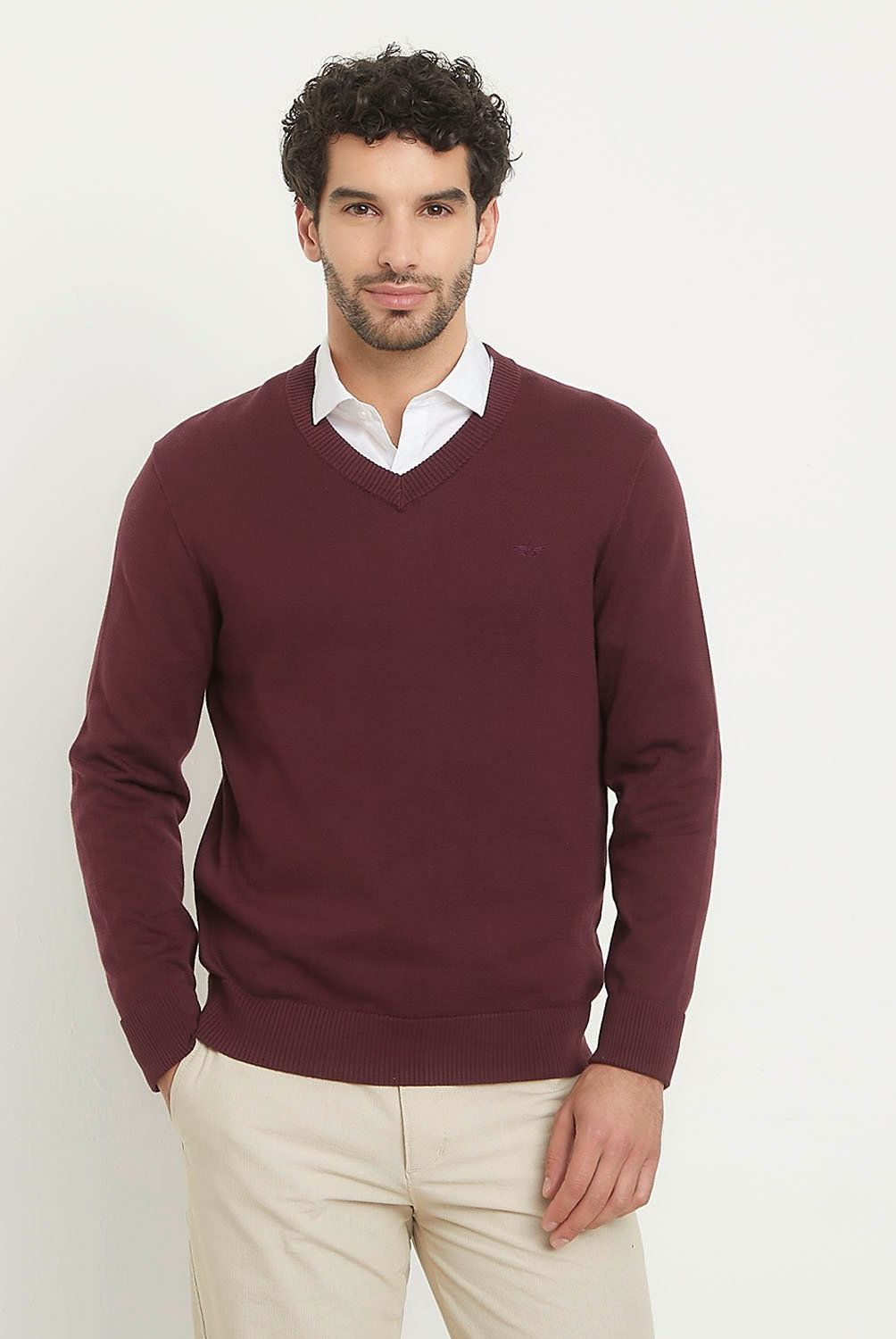 DOCKERS - Sweater Cuello V Casual Hombre Dockers