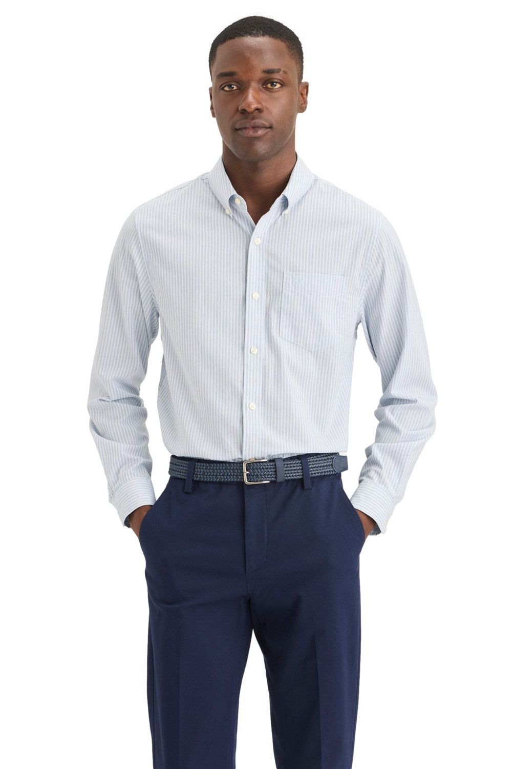 DOCKERS - Camisa Manga Larga Algodón Hombre Dockers