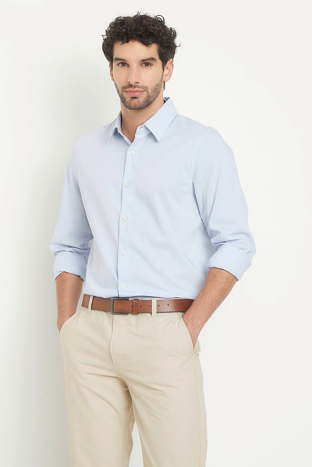 DOCKERS - Camisa Manga Larga Algodón Hombre Dockers