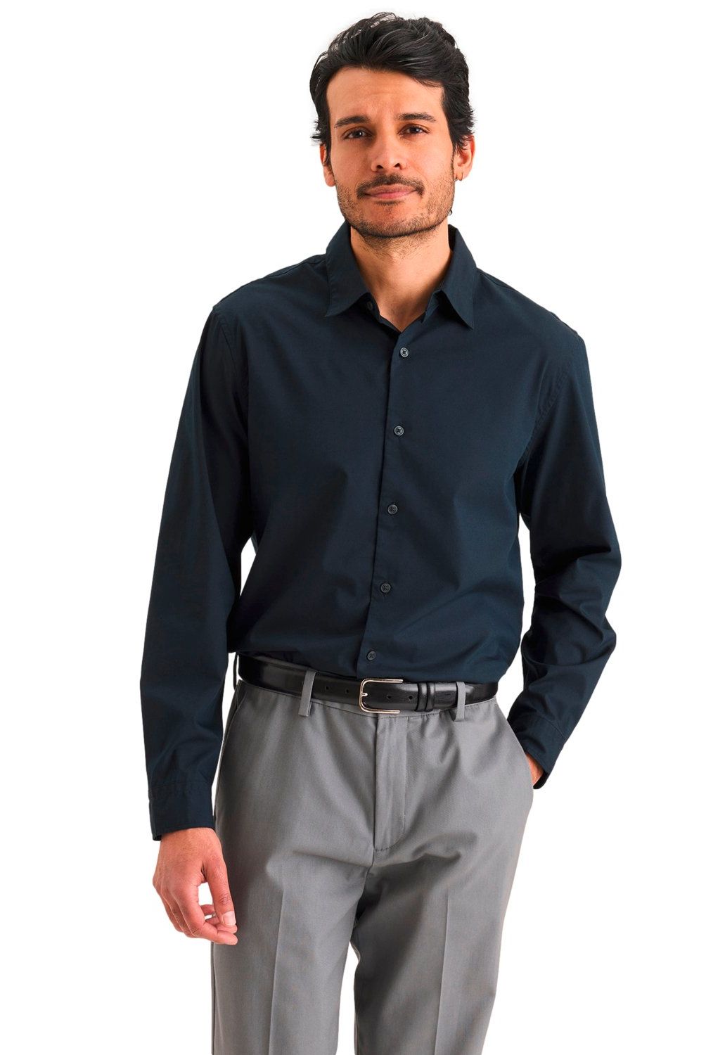 DOCKERS - Camisa Manga Larga Algodón Hombre Dockers
