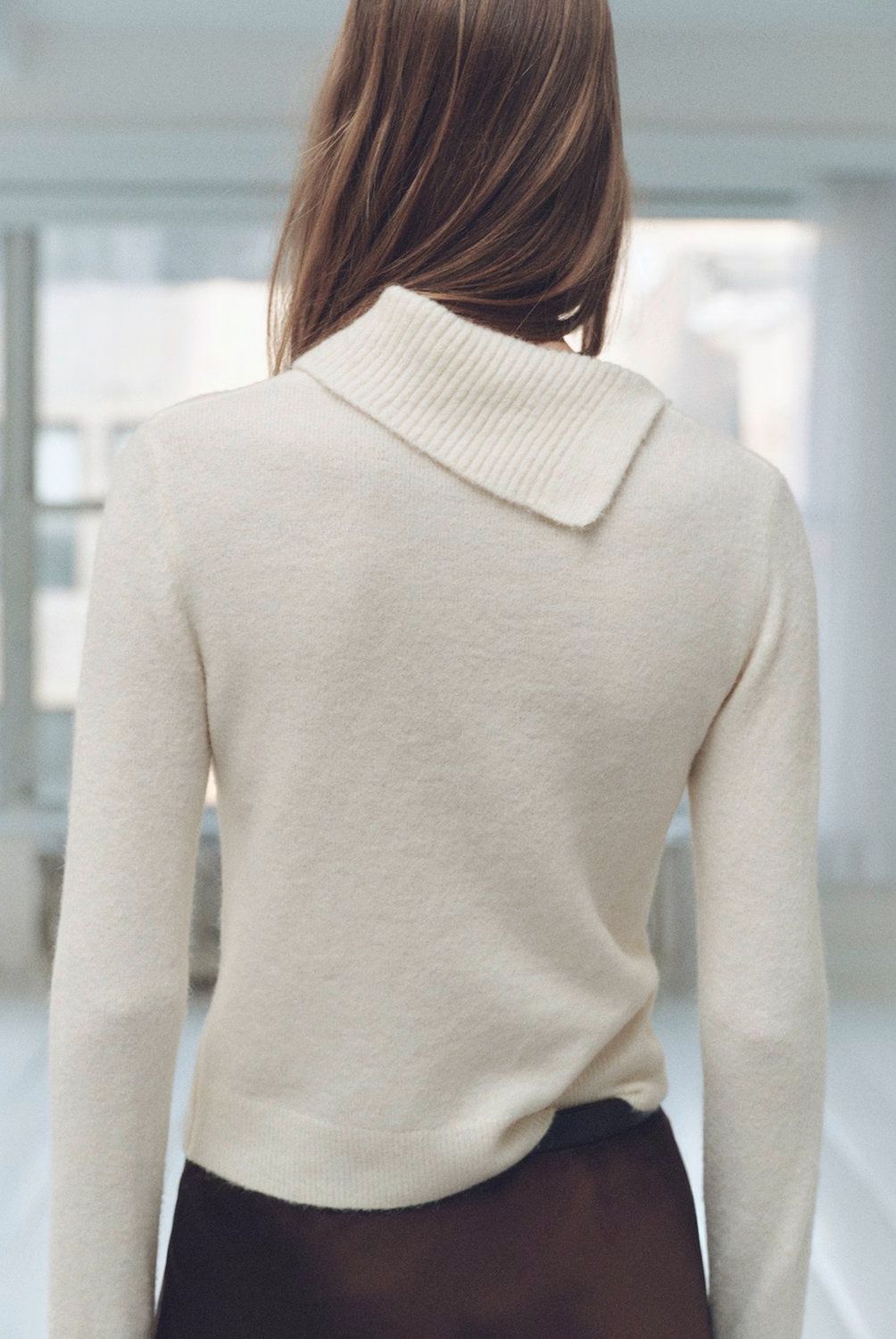 MANGO - Sweater Cuello Solapa Envolvente Mujer Mango