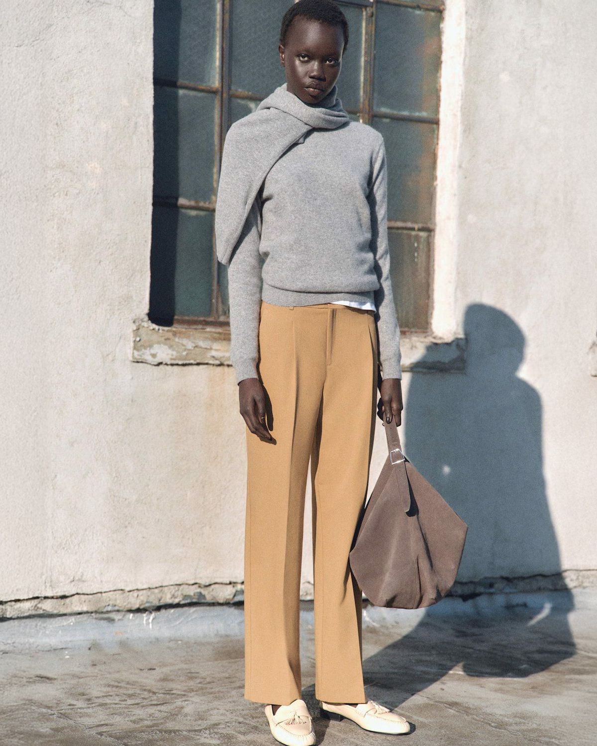 Pantalon Recto PantalÃ³n Chino Mujer Mango Pantalón Recto Pinzas