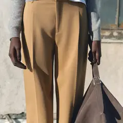MANGO - Pantalón Recto Pinzas Mujer