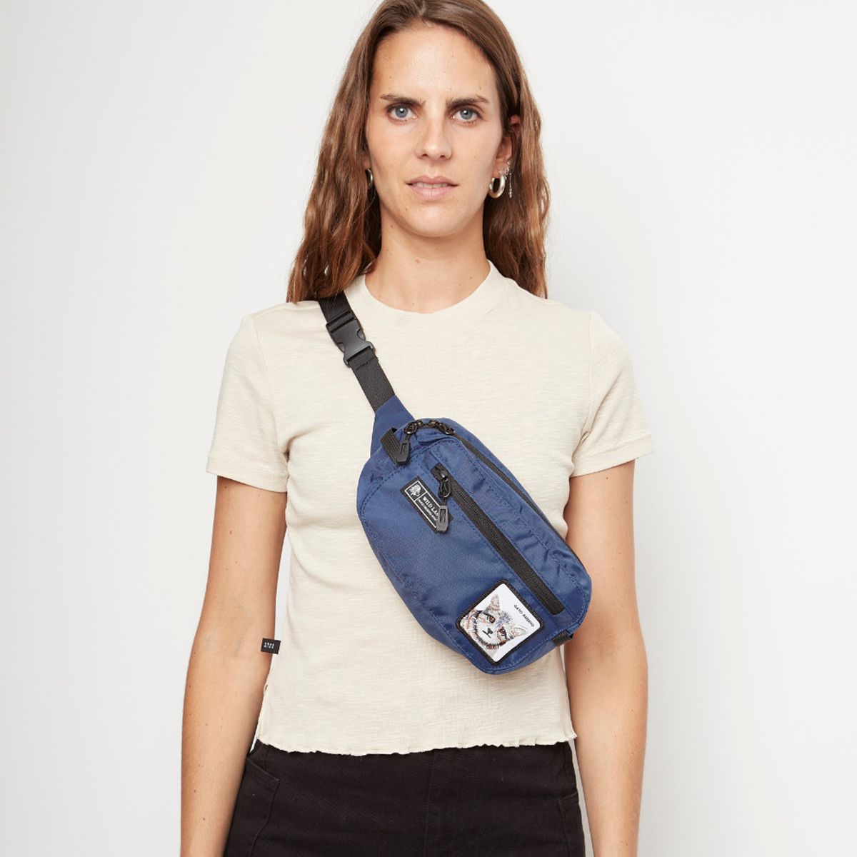 WILD LAMA - Banano Unisex Negro Wild Lama