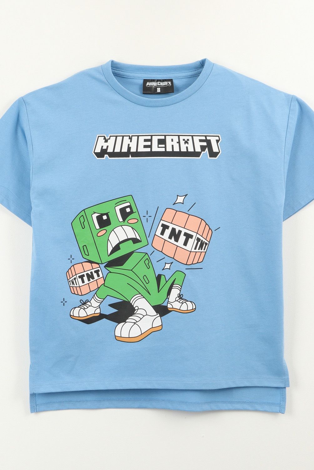 MINECRAFT - Polera Niño Algodón Manga Corta Personaje Minecraft