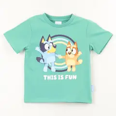 BLUEY - Polera Bebé Niño Algodón Manga Corta Toddlero Fun