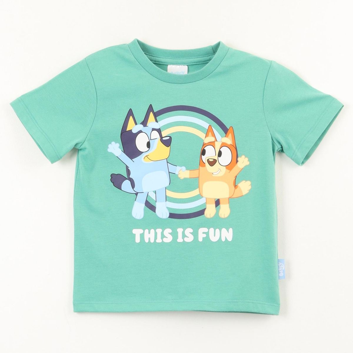 BLUEY - Polera Bebé Niño Algodón Manga Corta Toddlero Fun Bluey