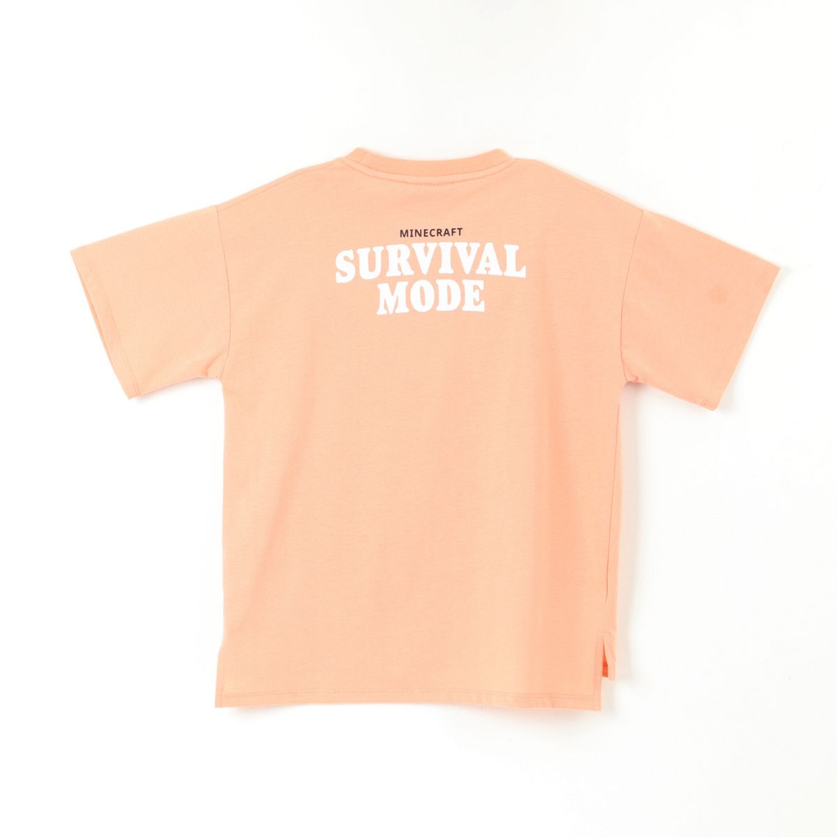 MINECRAFT - Polera Niño Algodón Manga Corta Texto Espalda Minecraft