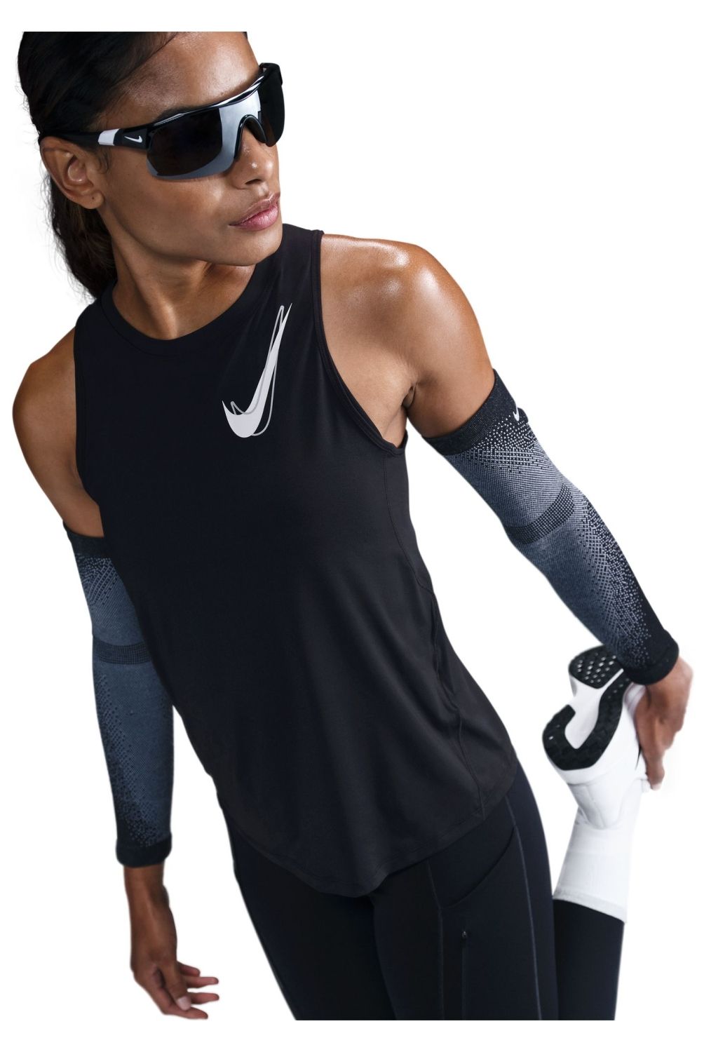 NIKE - Polera Manga Corta Fitness Mujer Nike