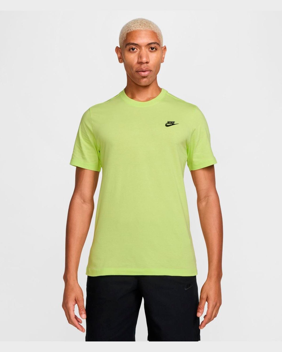 Camiseta Deportiva Polera Verde Neon Hombre NIKE Polera Deportiva