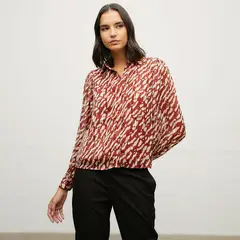 VERO MODA - Blusa Estampada Manga Larga Mujer