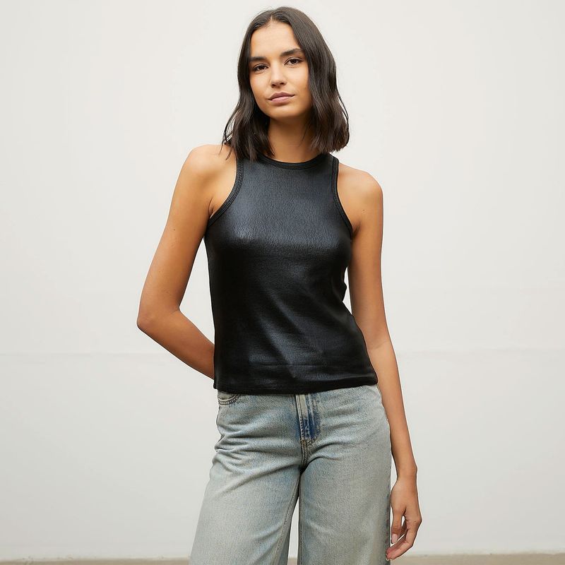 VERO MODA - Polera sin Mangas Metálizada Mujer Vero Moda