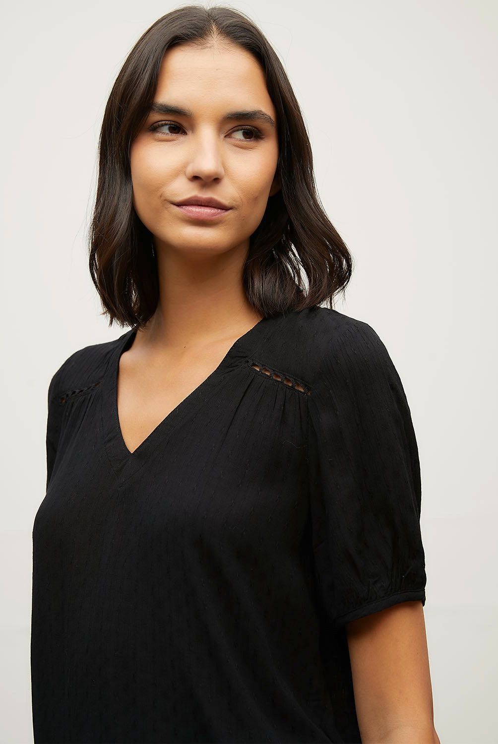 VERO MODA - Blusa Manga Corta Cuello En V Mujer Vero Moda