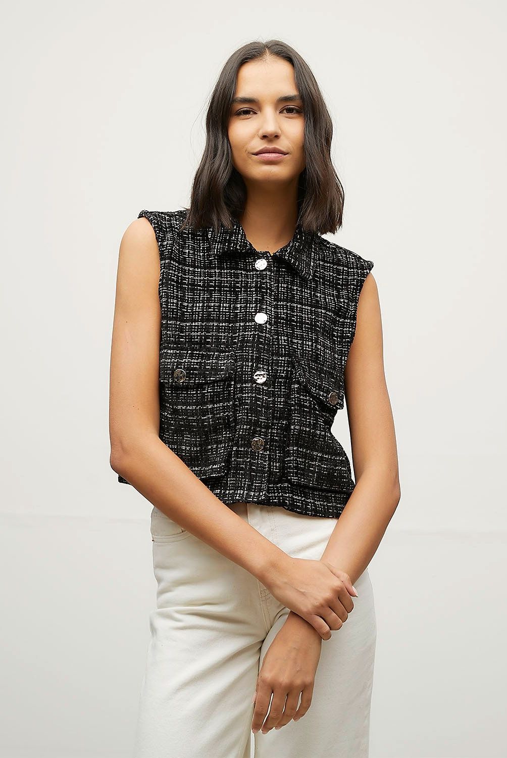 VERO MODA - Blazer sin Mangas Mujer Vero Moda