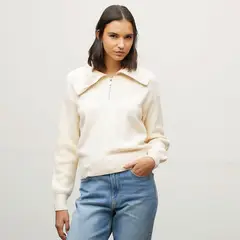 VERO MODA - Sweater Cuello Con Cierre Mujer