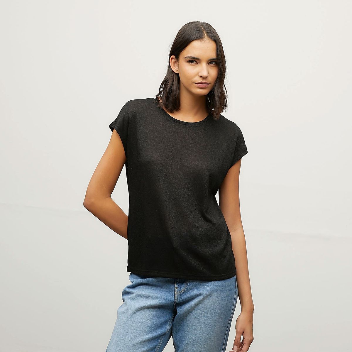 VERO MODA - Polera Manga Corta Cuello Redondo Mujer Vero Moda