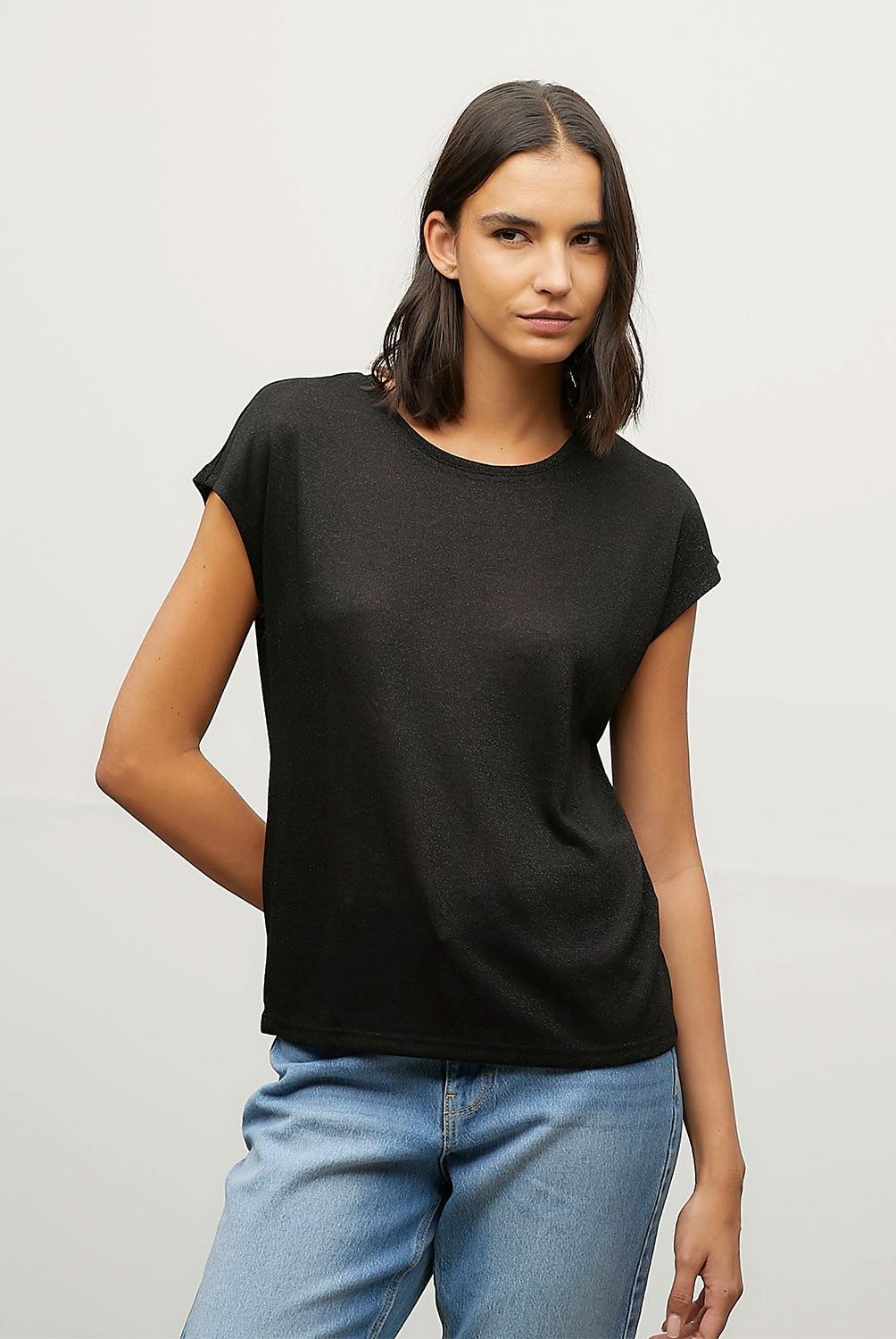 VERO MODA - Polera Manga Corta Cuello Redondo Mujer Vero Moda