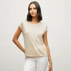 VERO MODA - Polera Manga Corta Cuello Redondo Mujer