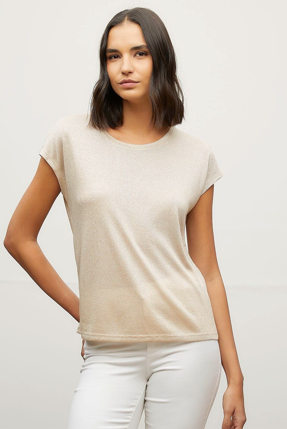 VERO MODA - Polera Manga Corta Cuello Redondo Mujer Vero Moda