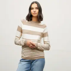 VERO MODA - Sweater Rayas Cuello Redondo Mujer