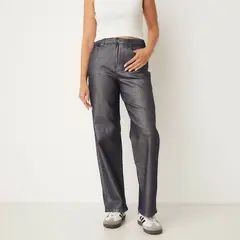 VERO MODA - Pantalón Wide Leg Metalizado Mujer