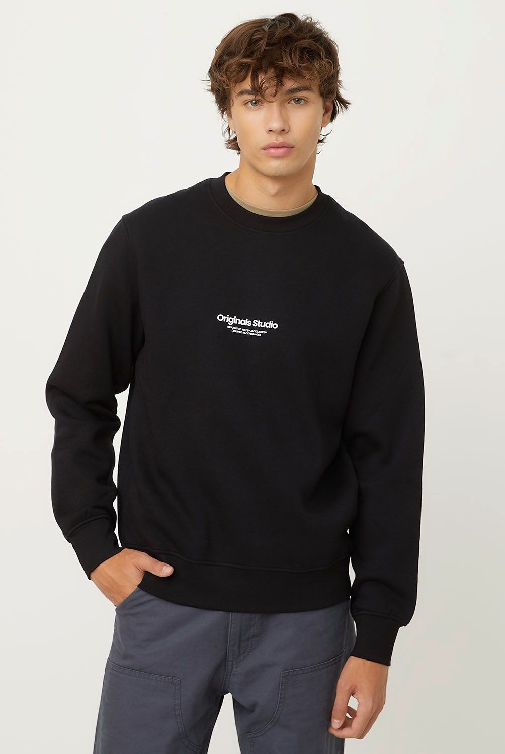 JACK&JONES - Polerón Crew Neck Hombre Algodón Jack&Jones