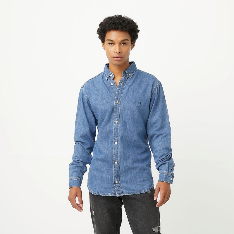 JACK&JONES - Camisa Manga Larga Denim Hombre Jack&Jones