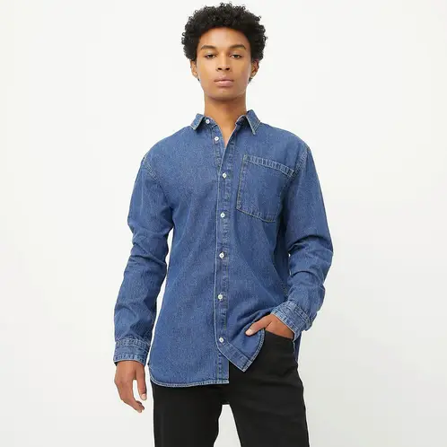 JACK&JONES - Camisa Manga Larga Denim Hombre