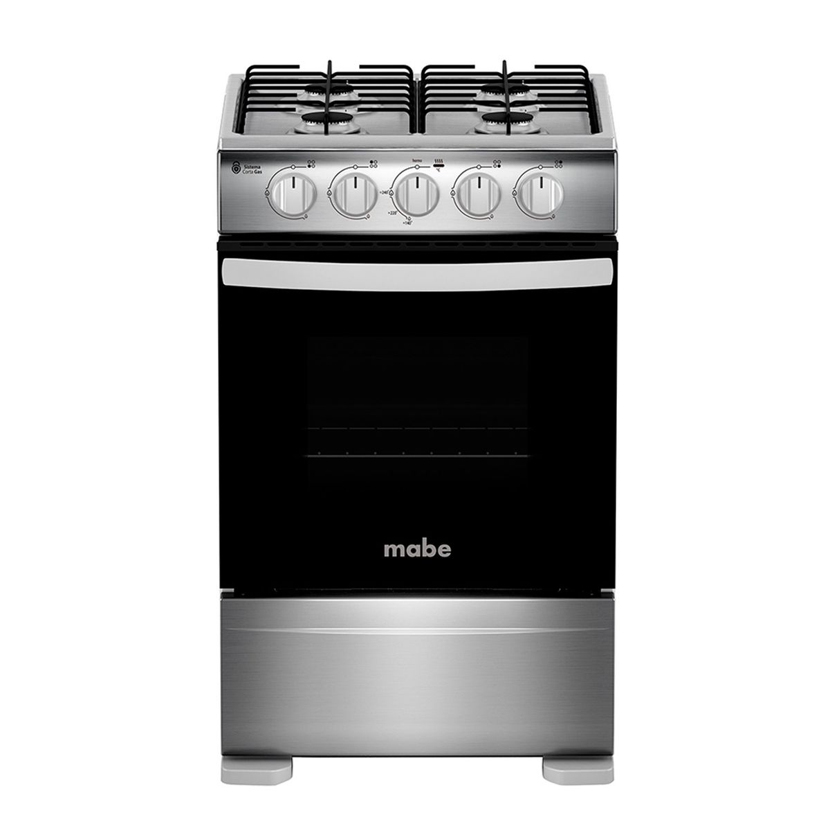 MABE - Cocinas a Gas 4 Quemadores Horno de 63 L CMC20AXX-2 Mabe