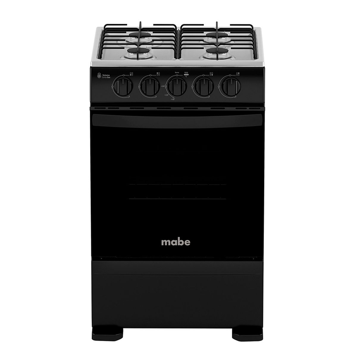 MABE - Cocinas a Gas 4 Quemadores Horno de 63 L CMC5100NA1 Mabe