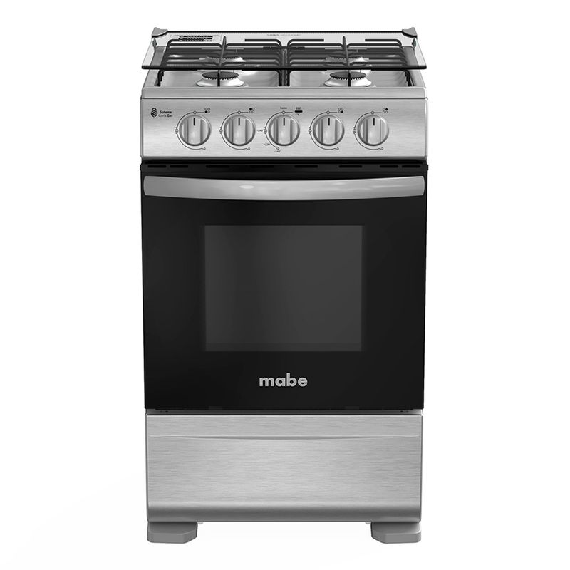 MABE - Cocinas a Gas 4 Quemadores Horno de 63 L CMC5110AX1 Mabe