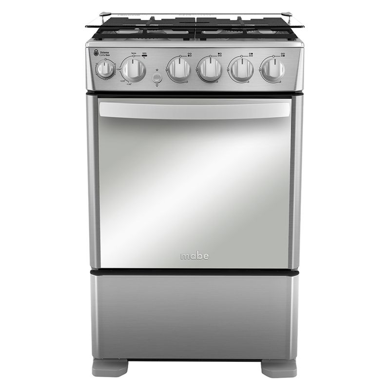 MABE - Cocinas a Gas 4 Quemadores Horno de 73 L CMC5540FX1 Mabe